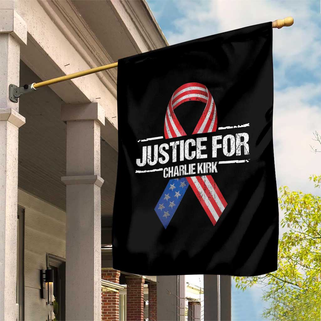 Justice For Charlie Kirk Garden Flag Patriotic Tribute Human Rights Activist TS11 Print Your Wear