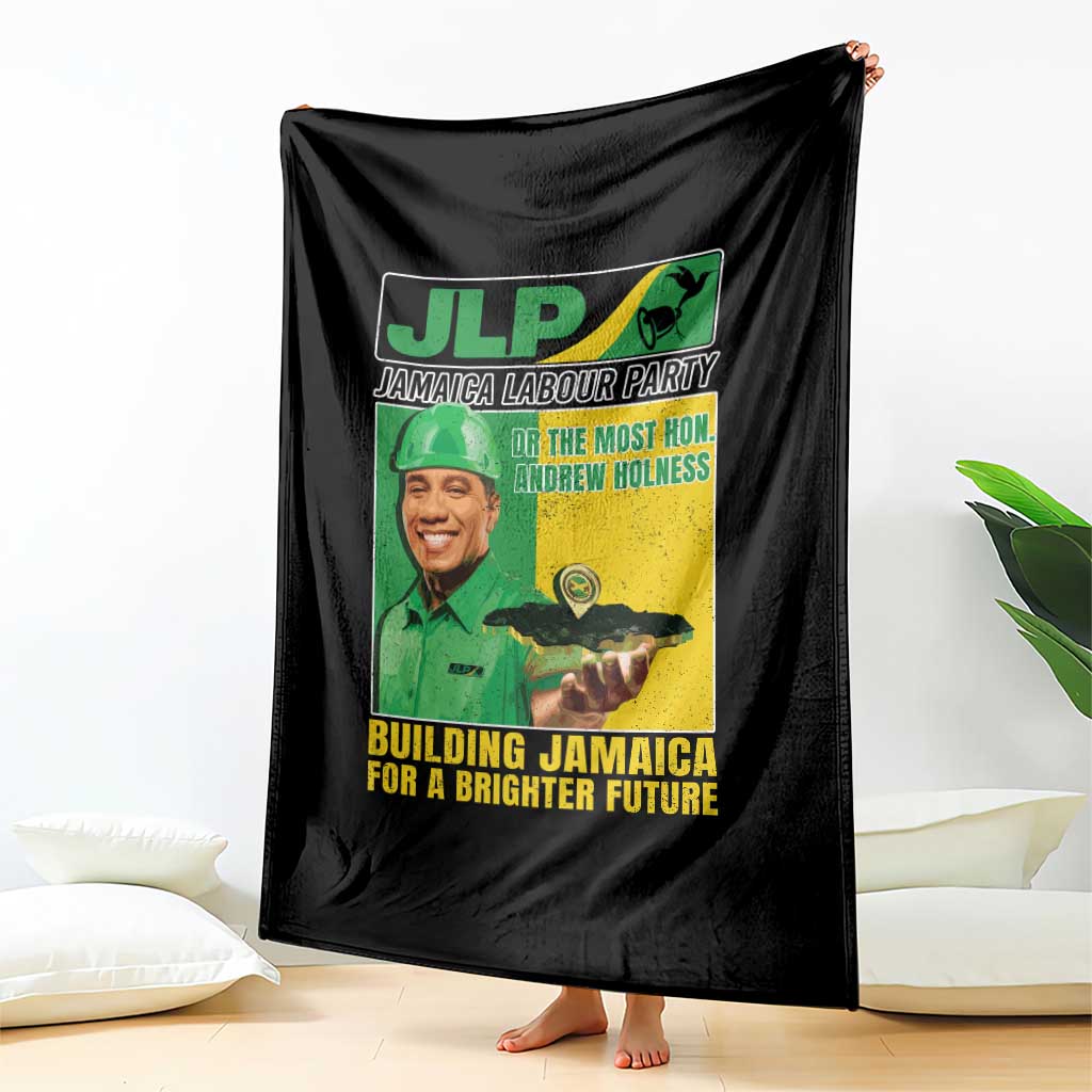Andrew Holness Throw Blanket Building Jamaica For A Brighter Future Jamaica Labour Party TS11 Print Your Wear