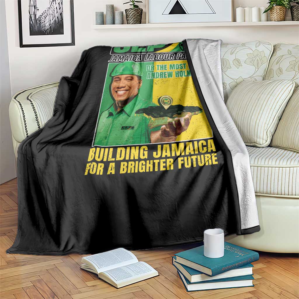 Andrew Holness Throw Blanket Building Jamaica For A Brighter Future Jamaica Labour Party TS11 Print Your Wear