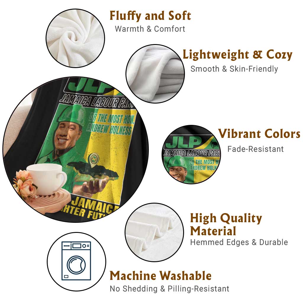 Andrew Holness Throw Blanket Building Jamaica For A Brighter Future Jamaica Labour Party TS11 Print Your Wear