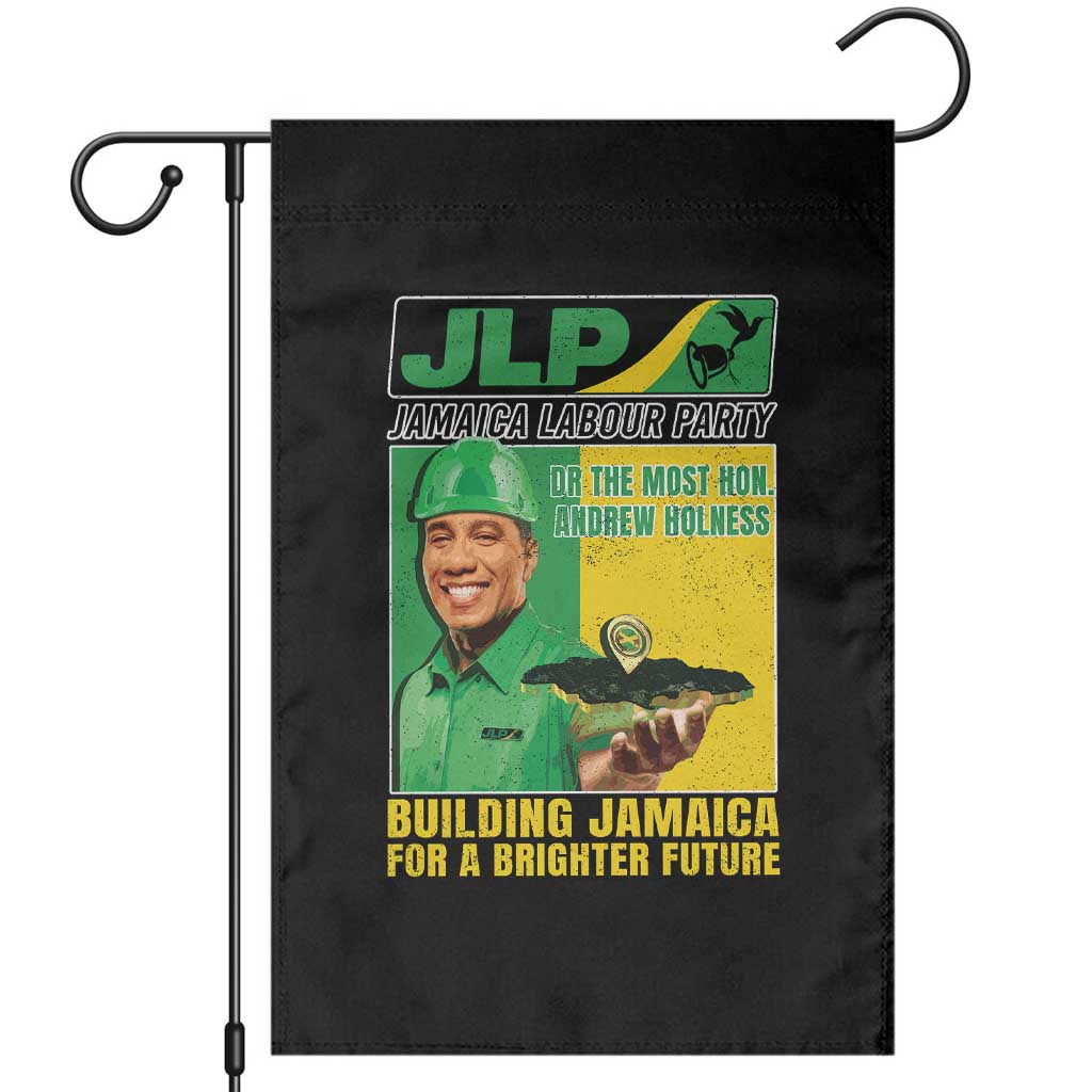 Andrew Holness Garden Flag Building Jamaica For A Brighter Future Jamaica Labour Party TS11 Black Print Your Wear