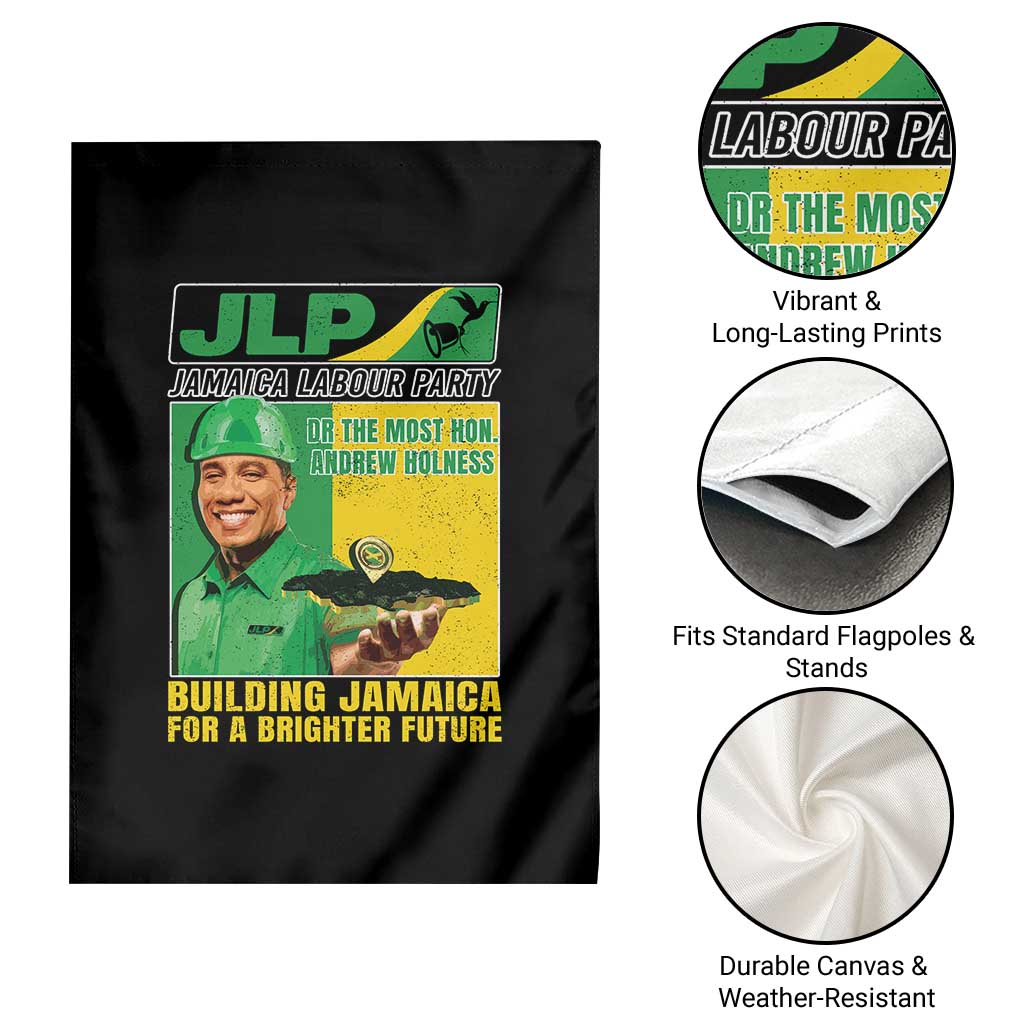 Andrew Holness Garden Flag Building Jamaica For A Brighter Future Jamaica Labour Party TS11 Print Your Wear