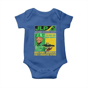 Andrew Holness Baby Onesie Building Jamaica For A Brighter Future Jamaica Labour Party TS11 Royal Blue Print Your Wear