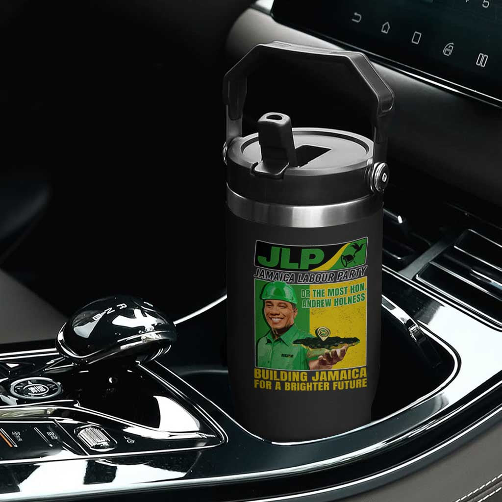 Andrew Holness Flip Straw Tumbler Building Jamaica For A Brighter Future Jamaica Labour Party TS11 Print Your Wear