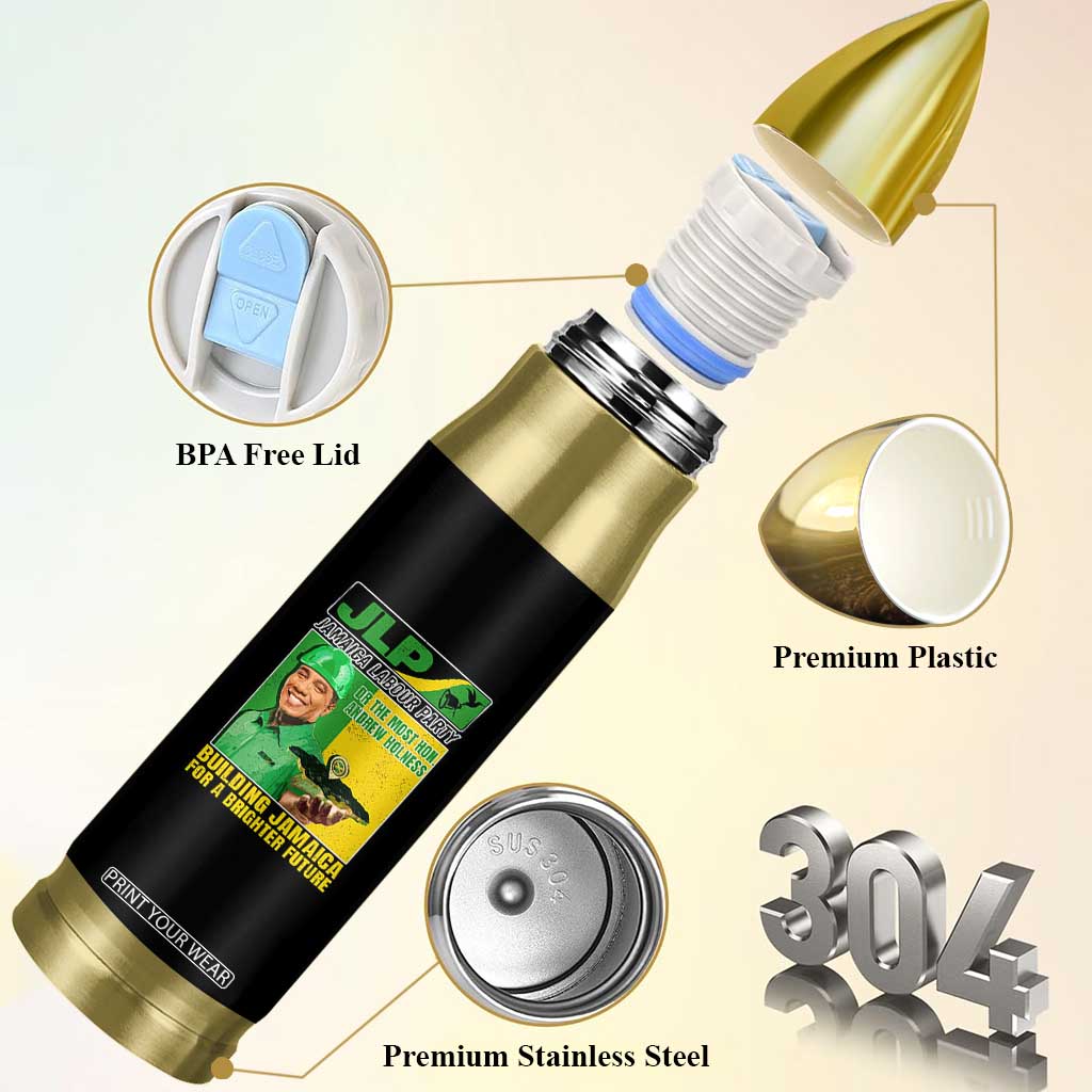Andrew Holness Bullet Tumbler Building Jamaica For A Brighter Future Jamaica Labour Party TS11 Print Your Wear