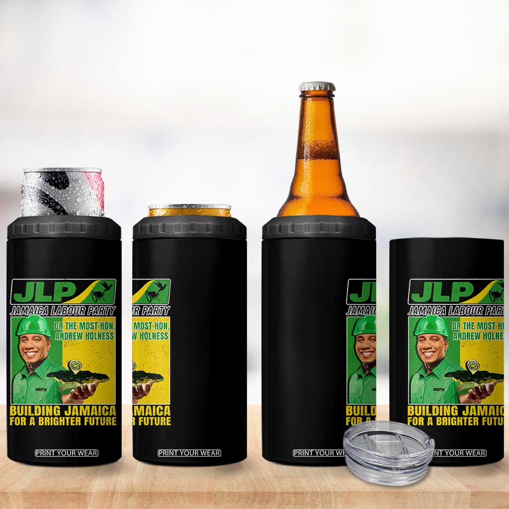 Andrew Holness 4 in 1 Can Cooler Tumbler Building Jamaica For A Brighter Future Jamaica Labour Party TS11 Print Your Wear
