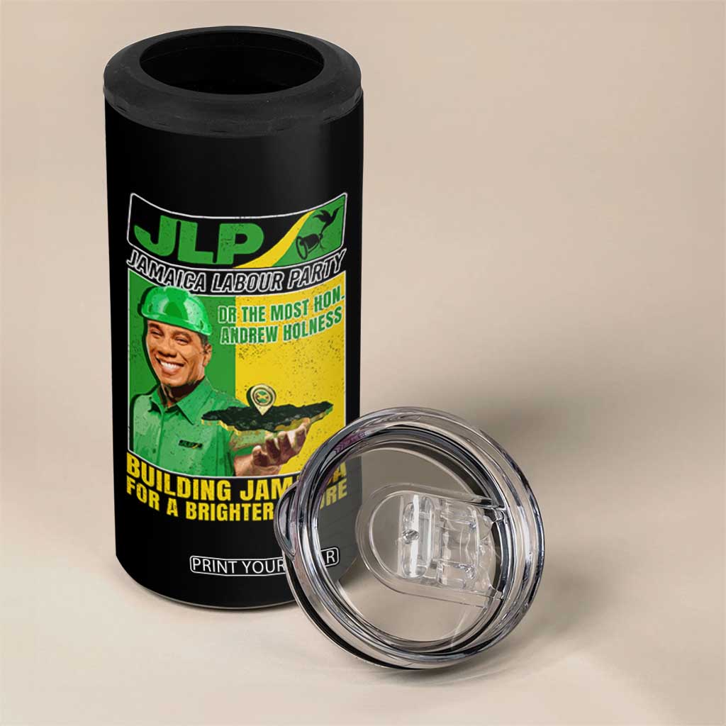 Andrew Holness 4 in 1 Can Cooler Tumbler Building Jamaica For A Brighter Future Jamaica Labour Party TS11 Print Your Wear