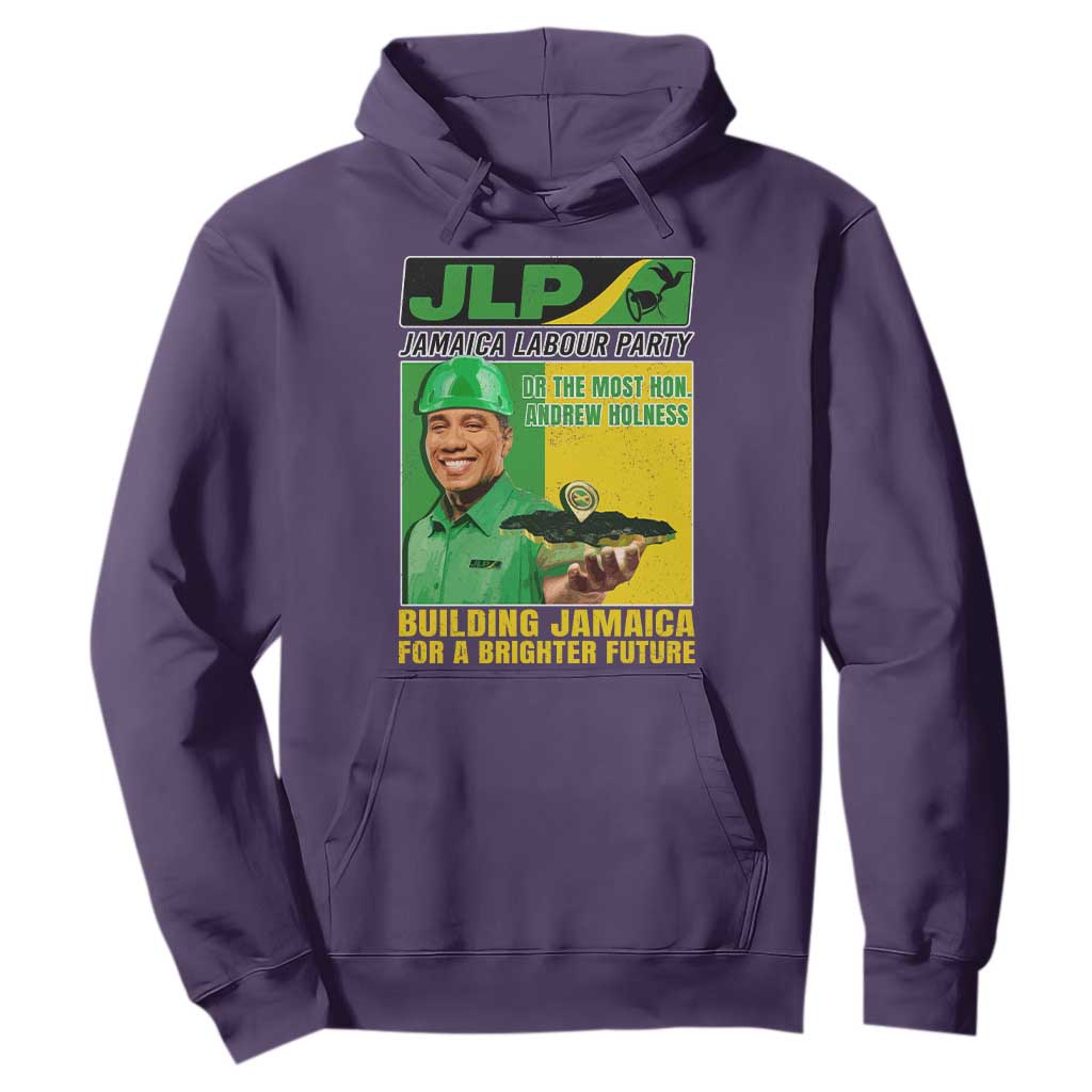Andrew Holness Hoodie Building Jamaica For A Brighter Future Jamaica Labour Party TS11 Purple Print Your Wear