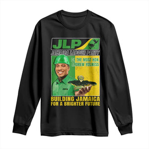 Andrew Holness Long Sleeve Shirt Building Jamaica For A Brighter Future Jamaica Labour Party TS11 Black Print Your Wear