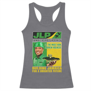 Andrew Holness Racerback Tank Top Building Jamaica For A Brighter Future Jamaica Labour Party TS11 Charcoal Print Your Wear