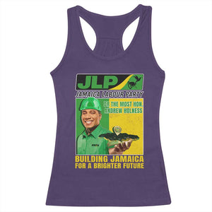 Andrew Holness Racerback Tank Top Building Jamaica For A Brighter Future Jamaica Labour Party TS11 Purple Print Your Wear