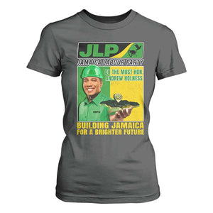 Andrew Holness T Shirt For Women Building Jamaica For A Brighter Future Jamaica Labour Party TS11 Dark Heather Print Your Wear