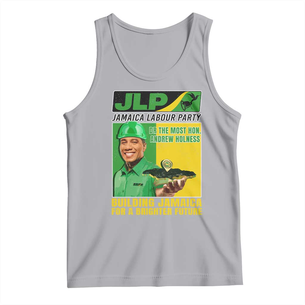 Andrew Holness Tank Top Building Jamaica For A Brighter Future Jamaica Labour Party TS11 Athletic Heather Print Your Wear