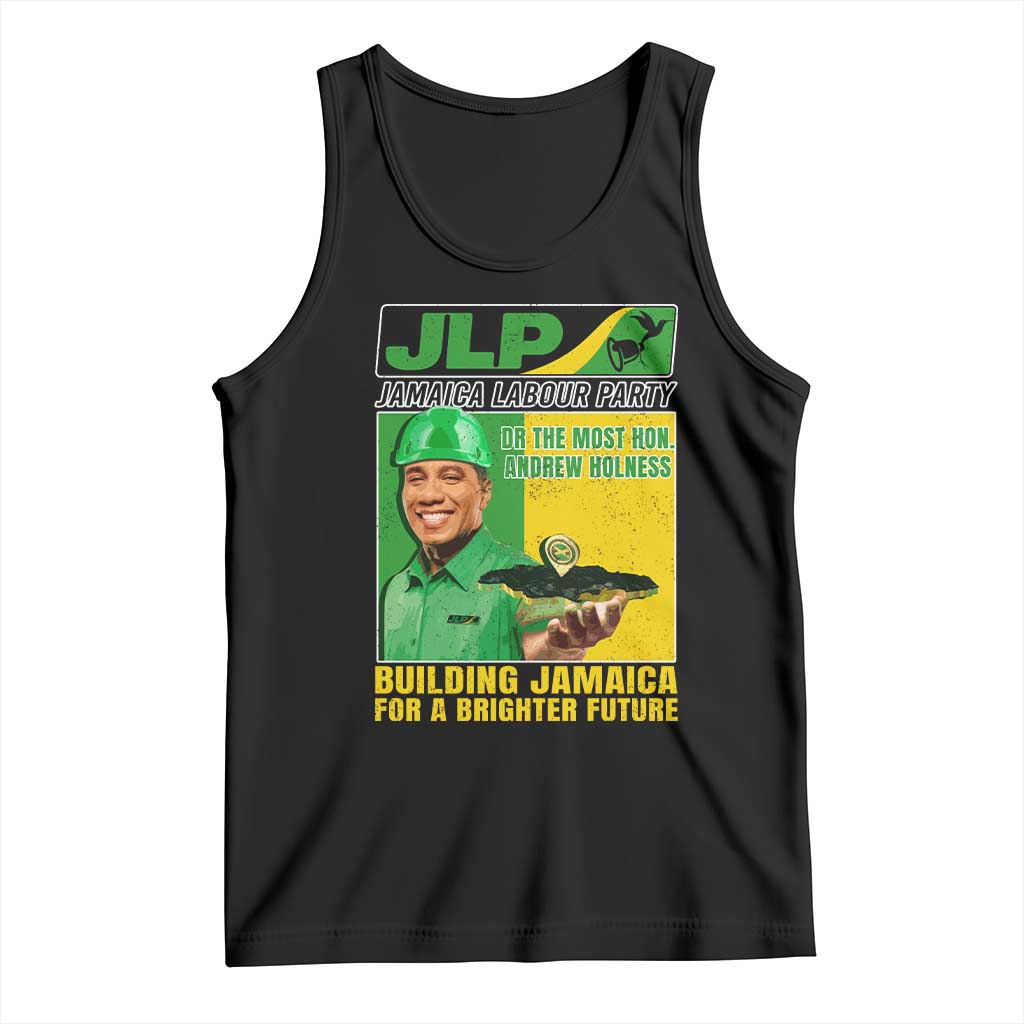 Andrew Holness Tank Top Building Jamaica For A Brighter Future Jamaica Labour Party TS11 Black Print Your Wear