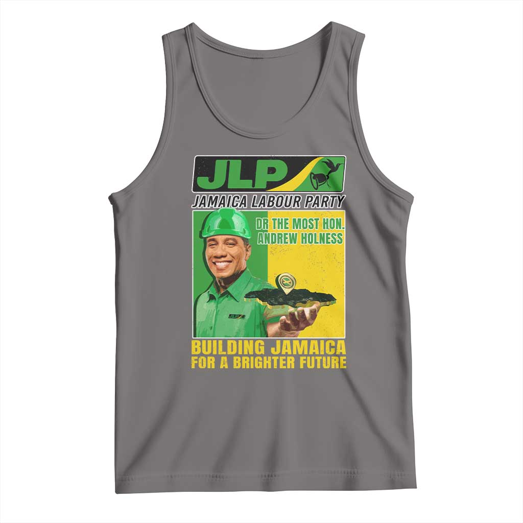 Andrew Holness Tank Top Building Jamaica For A Brighter Future Jamaica Labour Party TS11 Deep Heather Print Your Wear