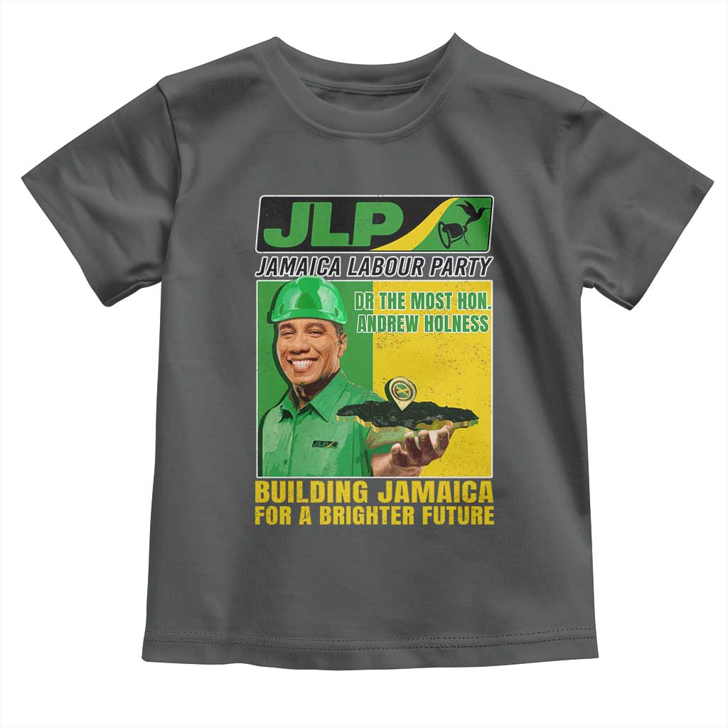 Andrew Holness Toddler T Shirt Building Jamaica For A Brighter Future Jamaica Labour Party TS11 Dark Heather Print Your Wear