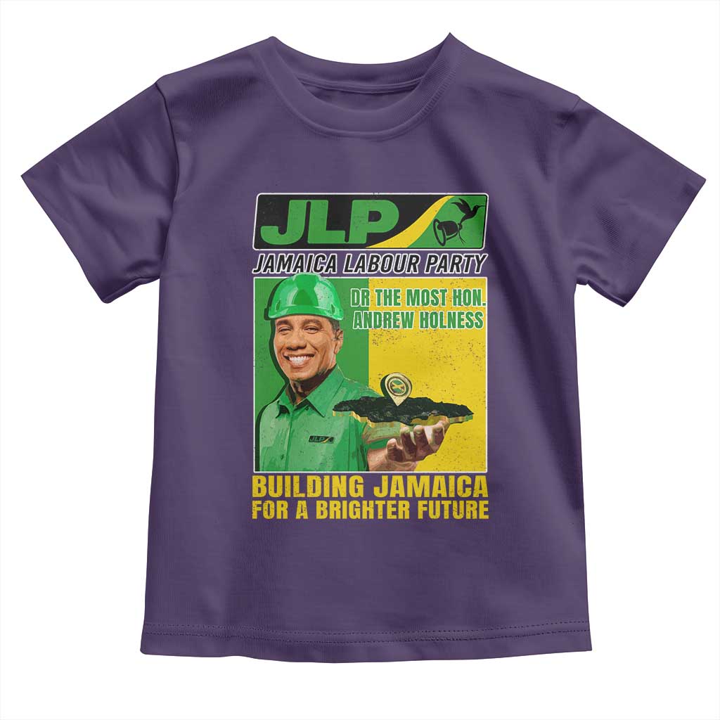 Andrew Holness Toddler T Shirt Building Jamaica For A Brighter Future Jamaica Labour Party TS11 Purple Print Your Wear