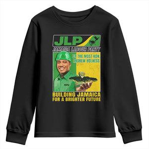Andrew Holness Youth Sweatshirt Building Jamaica For A Brighter Future Jamaica Labour Party TS11 Black Print Your Wear