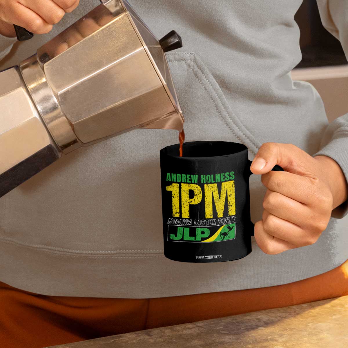 1PM Jamaica Andrew Holness Coffee Mug Jamaica Labour Party JPL Supporter TS11 Print Your Wear