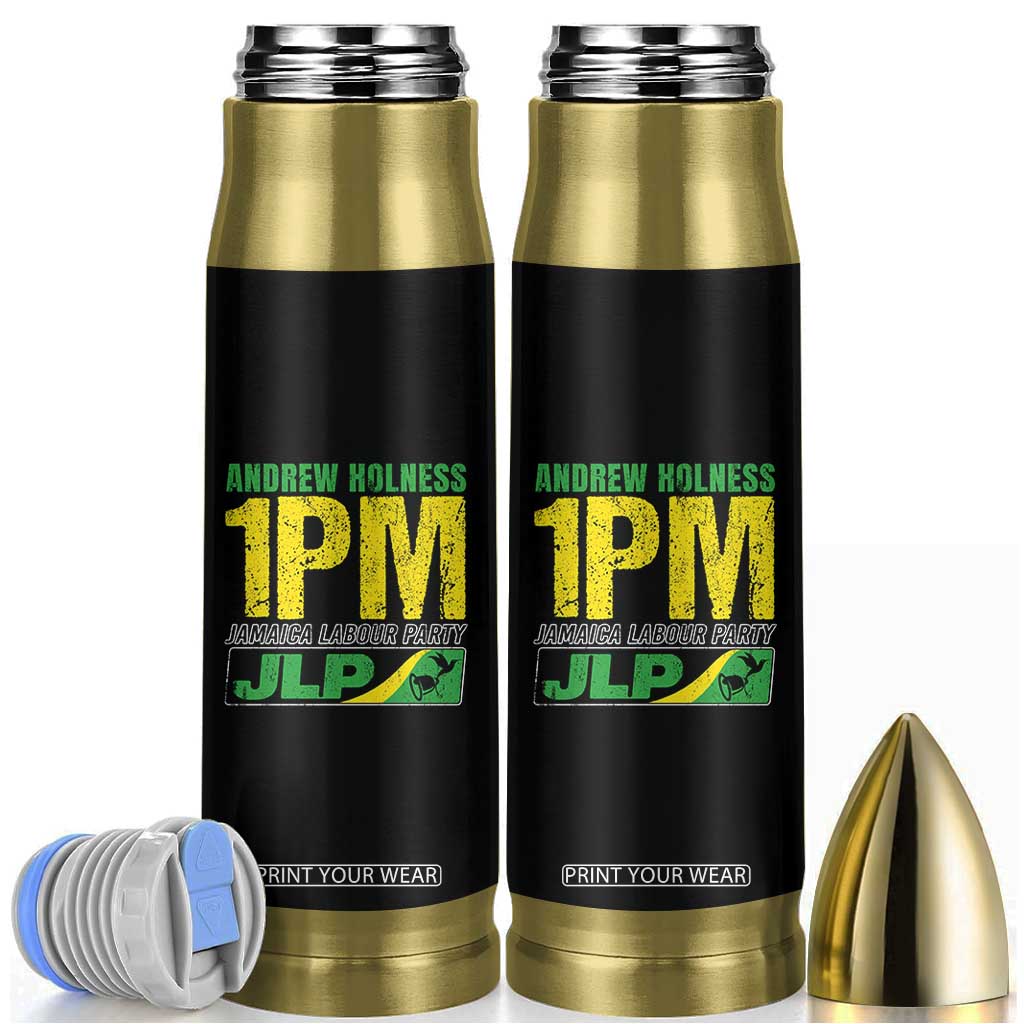 1PM Jamaica Andrew Holness Bullet Tumbler Jamaica Labour Party JPL Supporter TS11 Black Print Your Wear