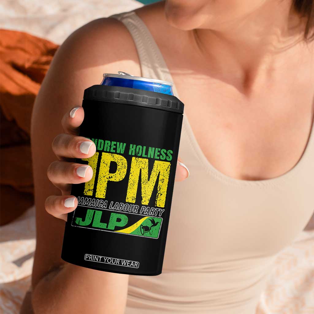 1PM Jamaica Andrew Holness 4 in 1 Can Cooler Tumbler Jamaica Labour Party JPL Supporter TS11 Print Your Wear