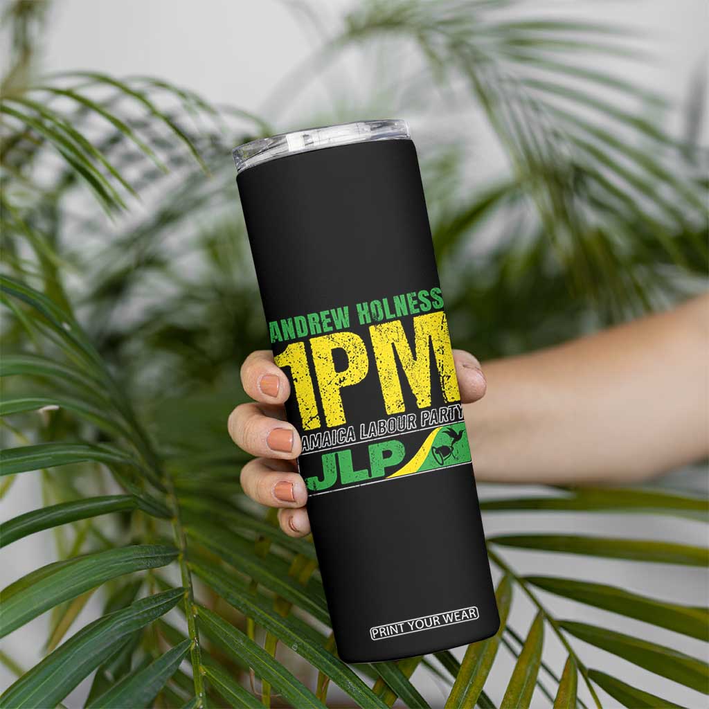 1PM Jamaica Andrew Holness Skinny Tumbler Jamaica Labour Party JPL Supporter TS11 Print Your Wear