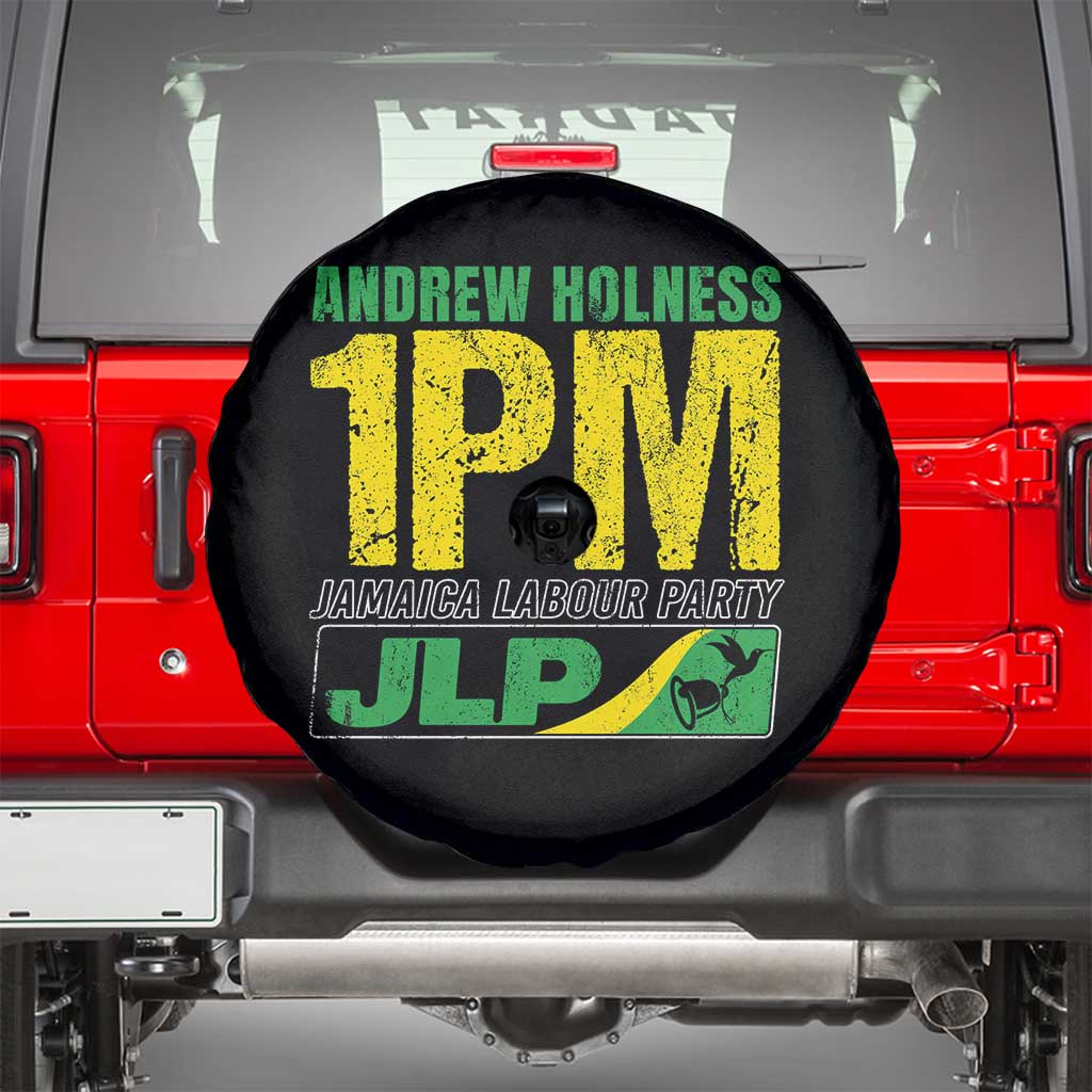 1PM Jamaica Andrew Holness Spare Tire Cover Jamaica Labour Party JPL Supporter TS11 Black Print Your Wear