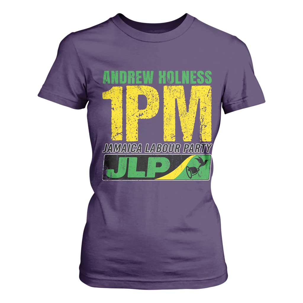 1PM Jamaica Andrew Holness T Shirt For Women Jamaica Labour Party JPL Supporter TS11 Purple Print Your Wear