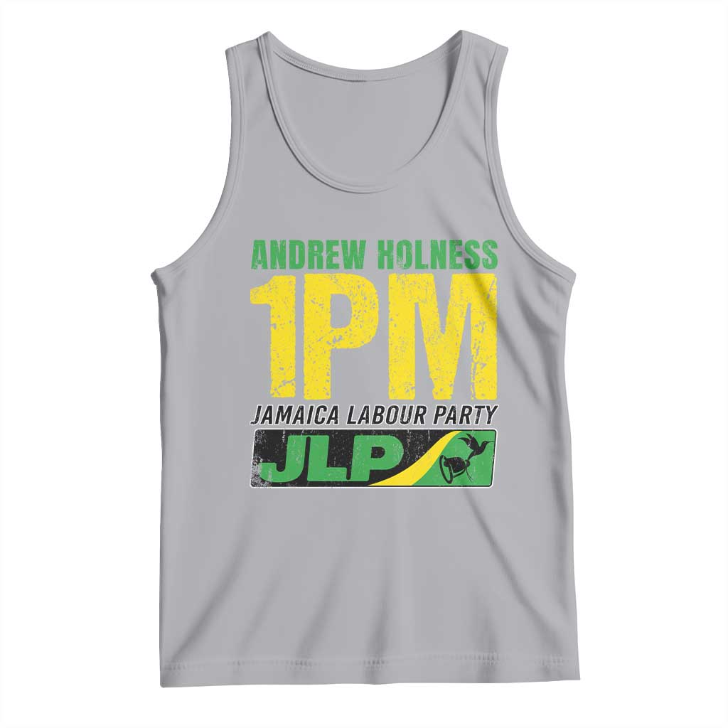 1PM Jamaica Andrew Holness Tank Top Jamaica Labour Party JPL Supporter TS11 Athletic Heather Print Your Wear