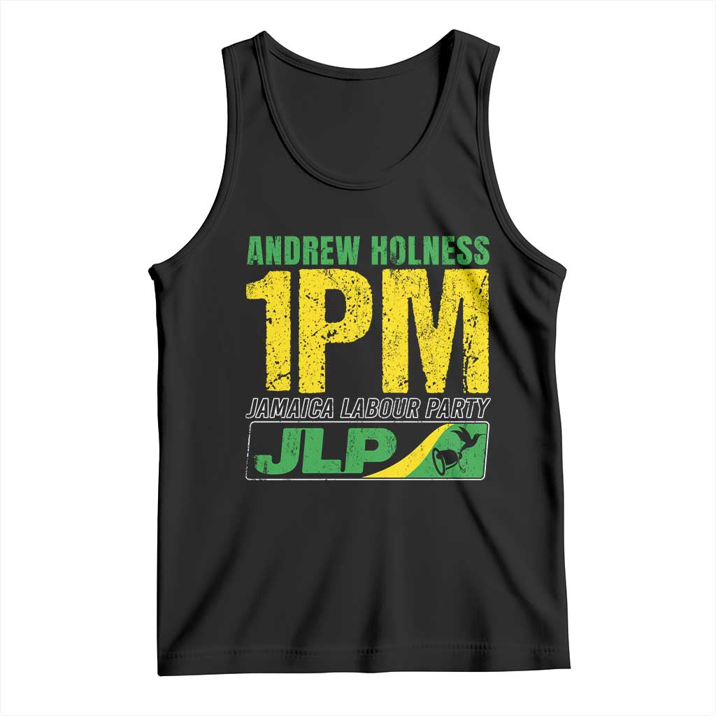 1PM Jamaica Andrew Holness Tank Top Jamaica Labour Party JPL Supporter TS11 Black Print Your Wear