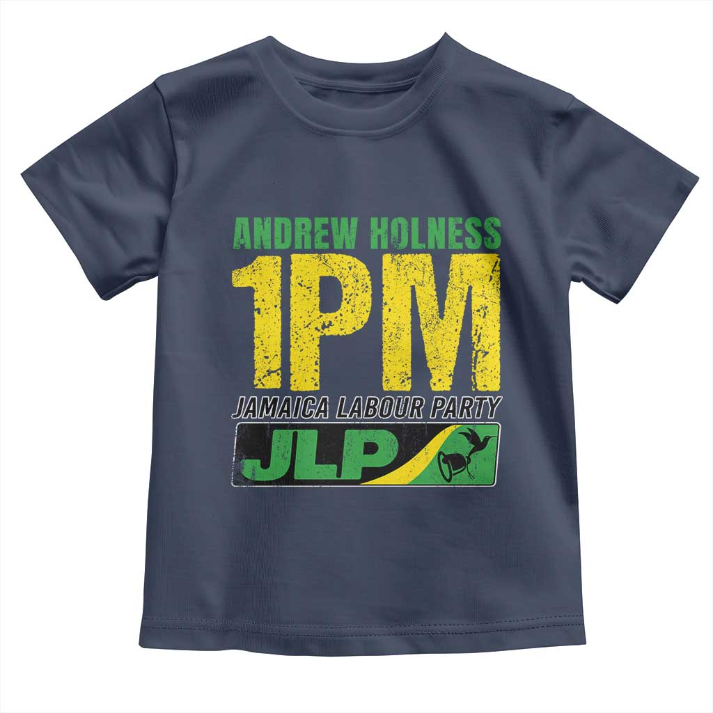 1PM Jamaica Andrew Holness Toddler T Shirt Jamaica Labour Party JPL Supporter TS11 Navy Print Your Wear
