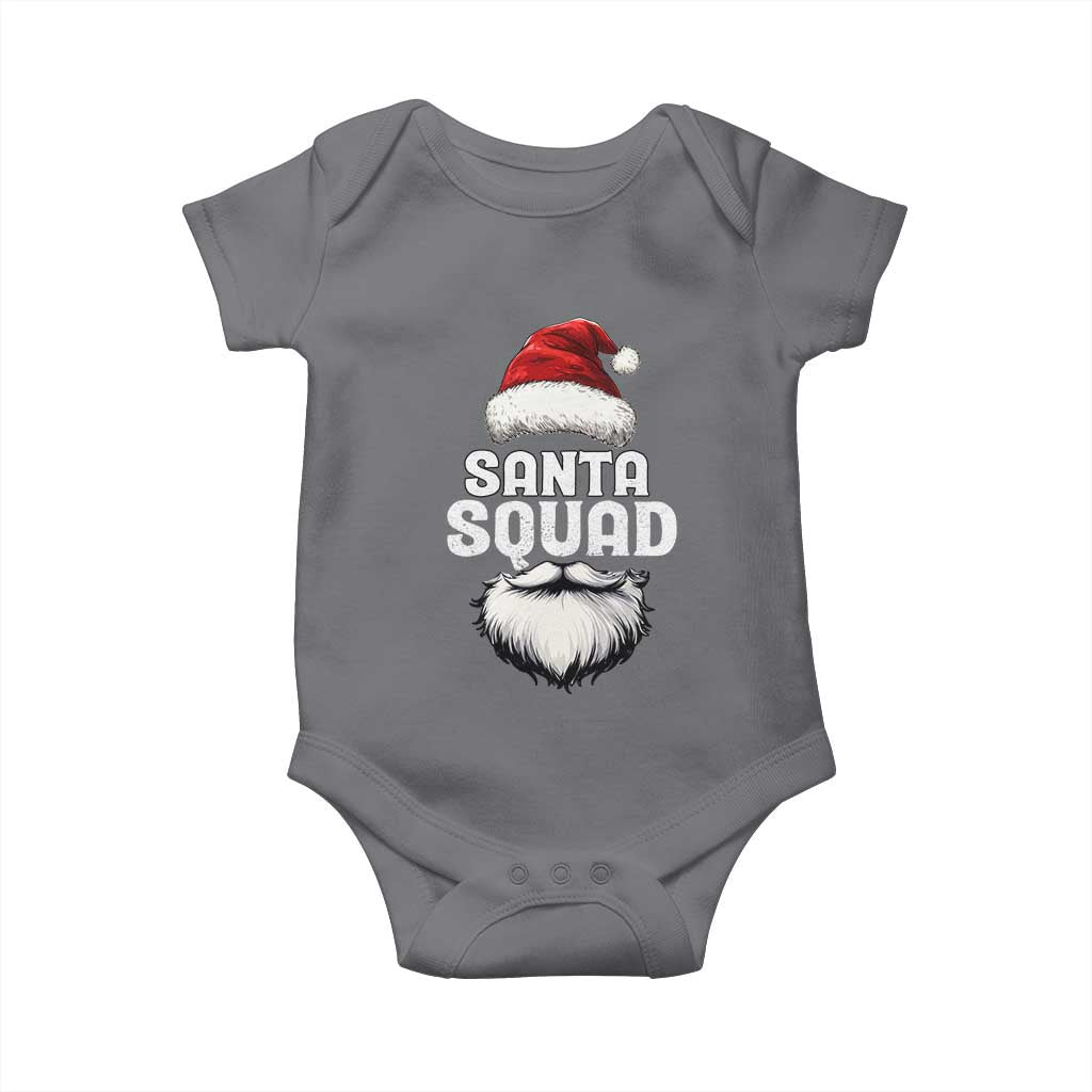 Funny Christmas Baby Onesie Santa Squad Xmas Team Family Matching TS11 Charcoal Print Your Wear