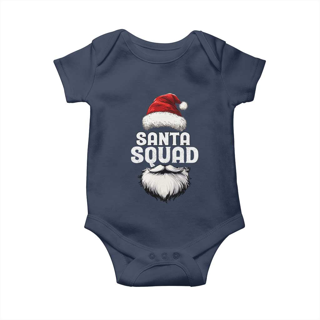 Funny Christmas Baby Onesie Santa Squad Xmas Team Family Matching TS11 Navy Print Your Wear