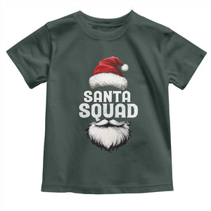 Funny Christmas Baby Shirt Santa Squad Xmas Team Family Matching TS11 Dark Forest Green Print Your Wear