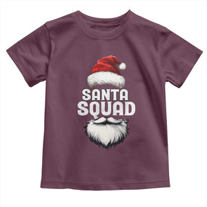 Funny Christmas Baby Shirt Santa Squad Xmas Team Family Matching TS11 Maroon Print Your Wear