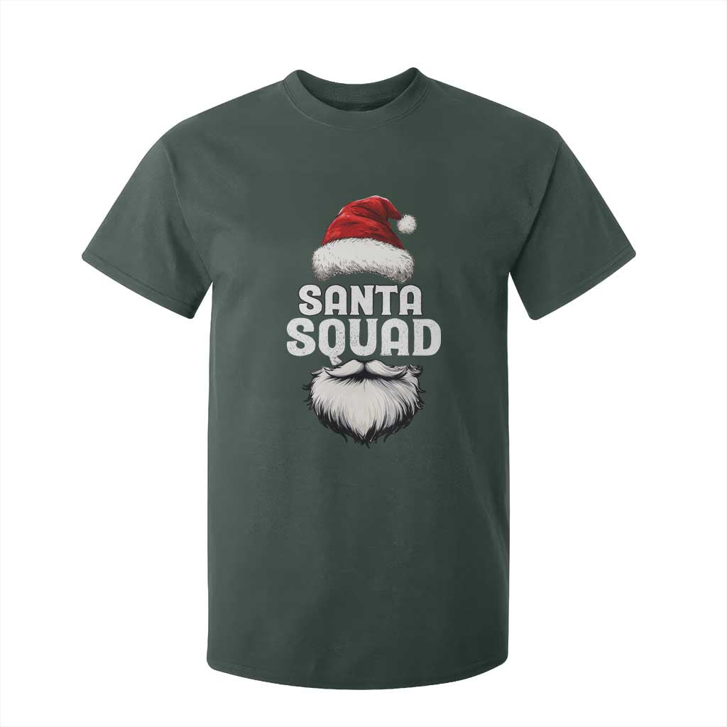 Funny Christmas T Shirt For Kid Santa Squad Xmas Team Family Matching TS11 Dark Forest Green Print Your Wear