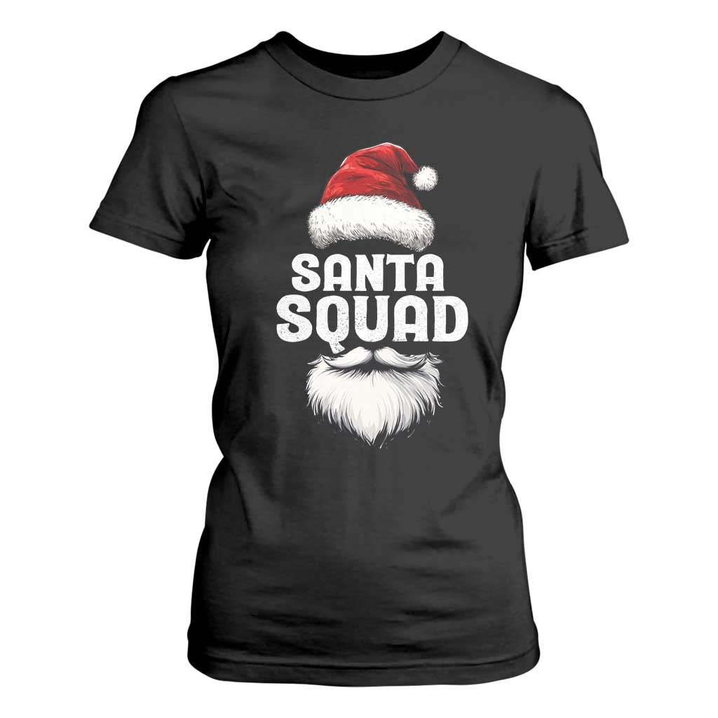 Funny Christmas T Shirt For Women Santa Squad Xmas Team Family Matching TS11 Black Print Your Wear