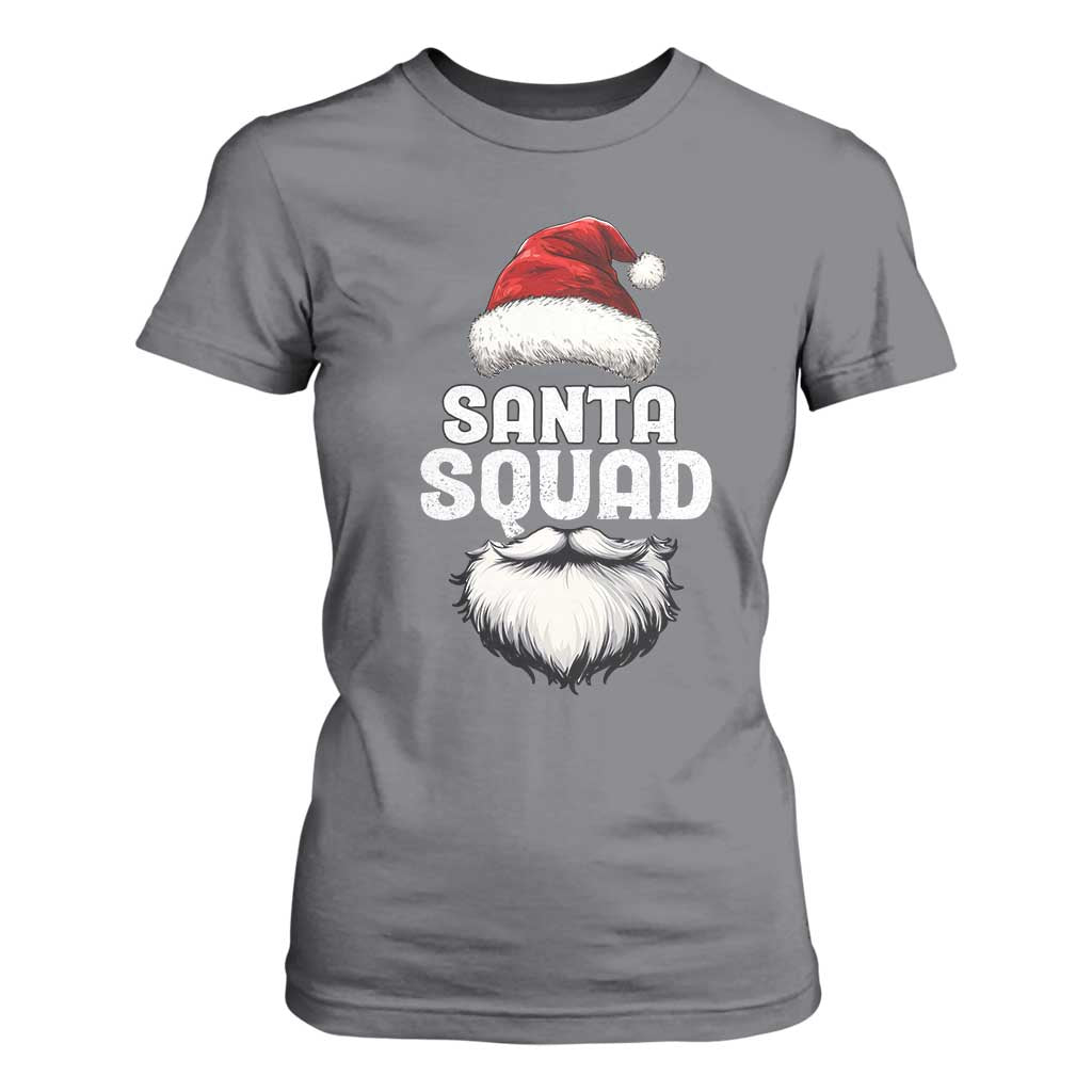 Funny Christmas T Shirt For Women Santa Squad Xmas Team Family Matching TS11 Charcoal Print Your Wear