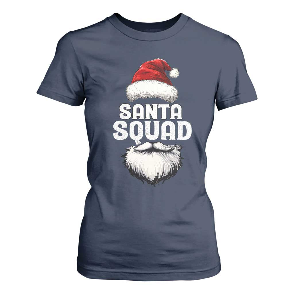 Funny Christmas T Shirt For Women Santa Squad Xmas Team Family Matching TS11 Navy Print Your Wear