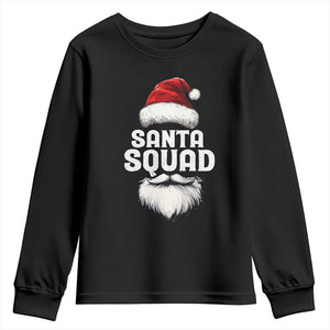 Funny Christmas Youth Sweatshirt Santa Squad Xmas Team Family Matching TS11 Black Print Your Wear