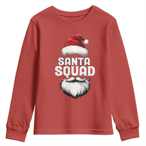 Funny Christmas Youth Sweatshirt Santa Squad Xmas Team Family Matching TS11 Red Print Your Wear