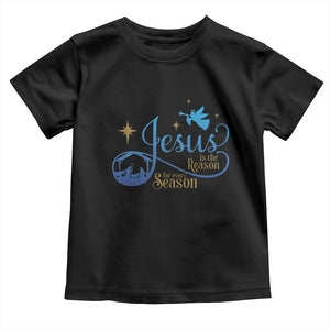 Jesus Is The Reason For The Season Baby Shirt Nativity Scene TS11 Black Print Your Wear