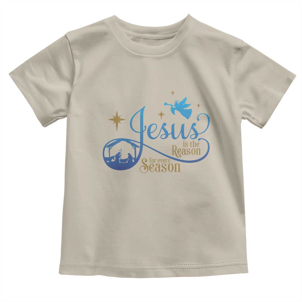 Jesus Is The Reason For The Season Baby Shirt Nativity Scene TS11 Sand Print Your Wear