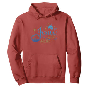 Jesus Is The Reason For The Season Hoodie Nativity Scene TS11 Red Print Your Wear