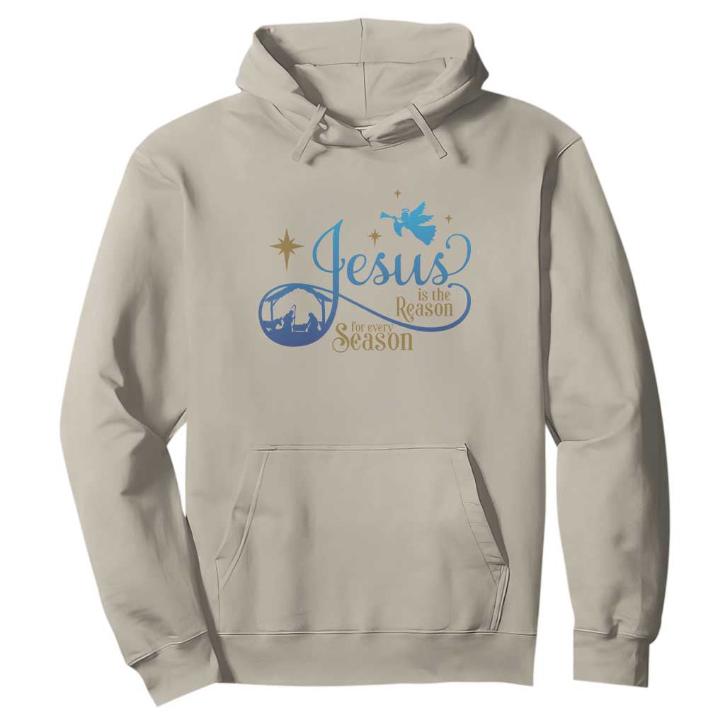 Jesus Is The Reason For The Season Hoodie Nativity Scene TS11 Sand Print Your Wear