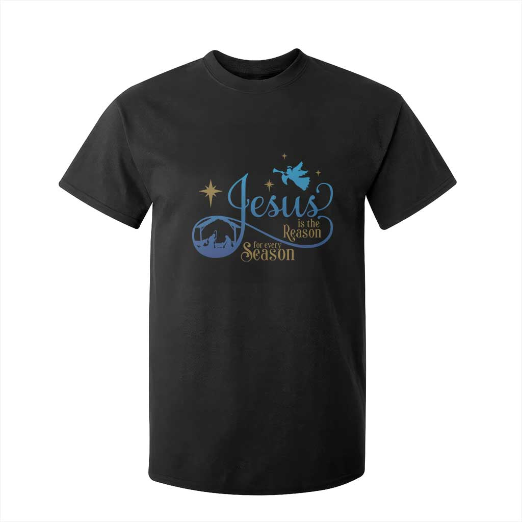 Jesus Is The Reason For The Season T Shirt For Kid Nativity Scene TS11 Black Print Your Wear
