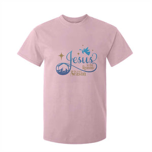 Jesus Is The Reason For The Season T Shirt For Kid Nativity Scene TS11 Light Pink Print Your Wear