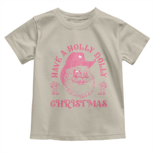 Western Christmas Baby Shirt Have A Holly Dolly Christmas Cowboy Santa TS11 Sand Print Your Wear