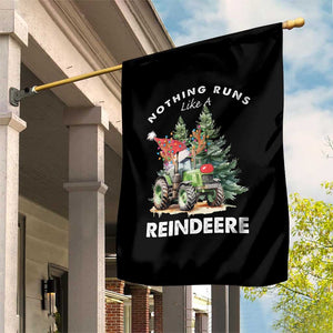Funny Christmas Tractor Garden Flag Nothing Runs Like A Reindeere Farmers TS11 Print Your Wear