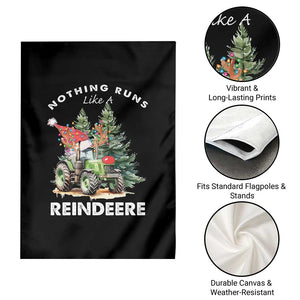 Funny Christmas Tractor Garden Flag Nothing Runs Like A Reindeere Farmers TS11 Print Your Wear